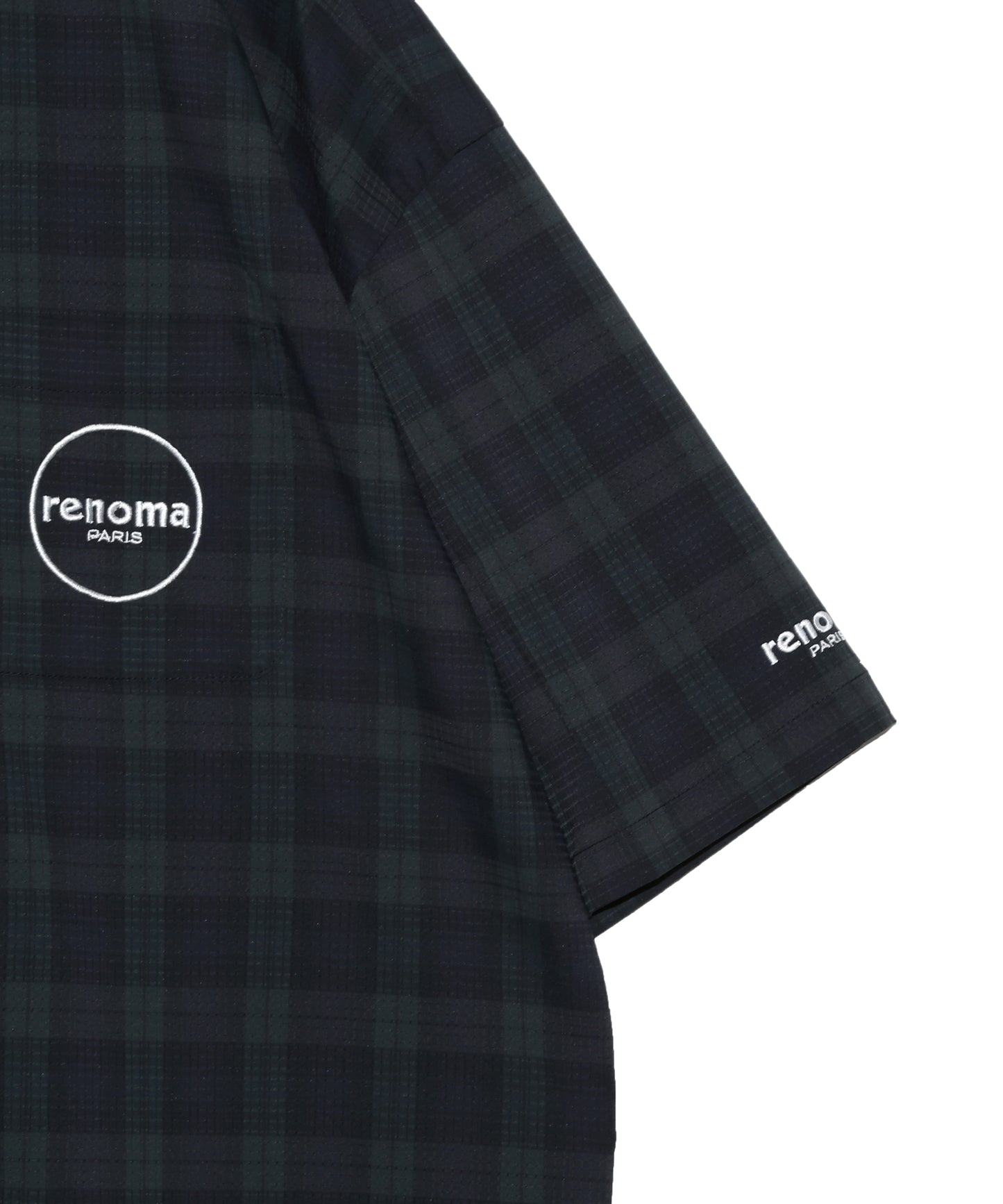 CHECK OPEN COLLAR SHIRTS SS