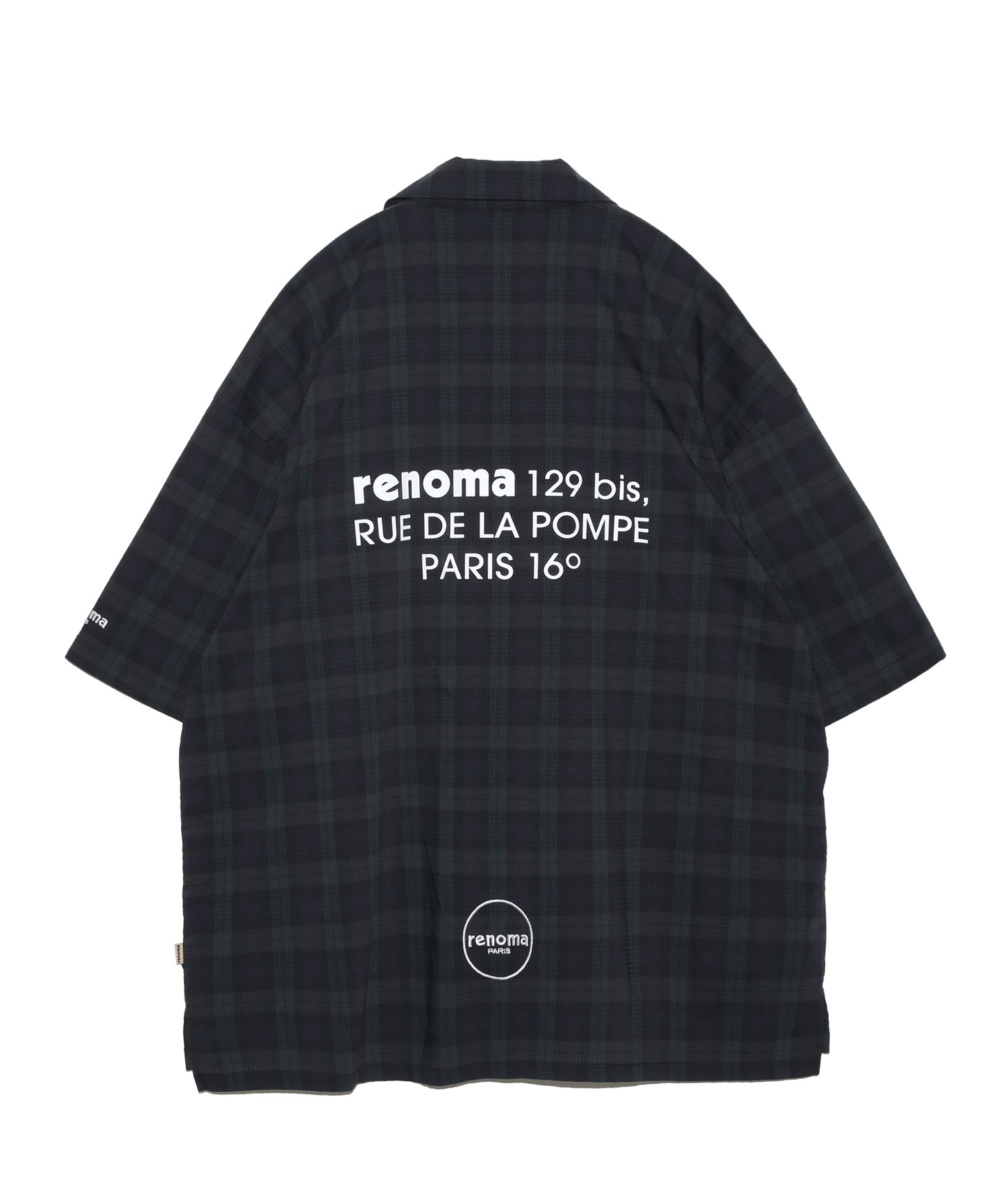 CHECK OPEN COLLAR SHIRTS SS