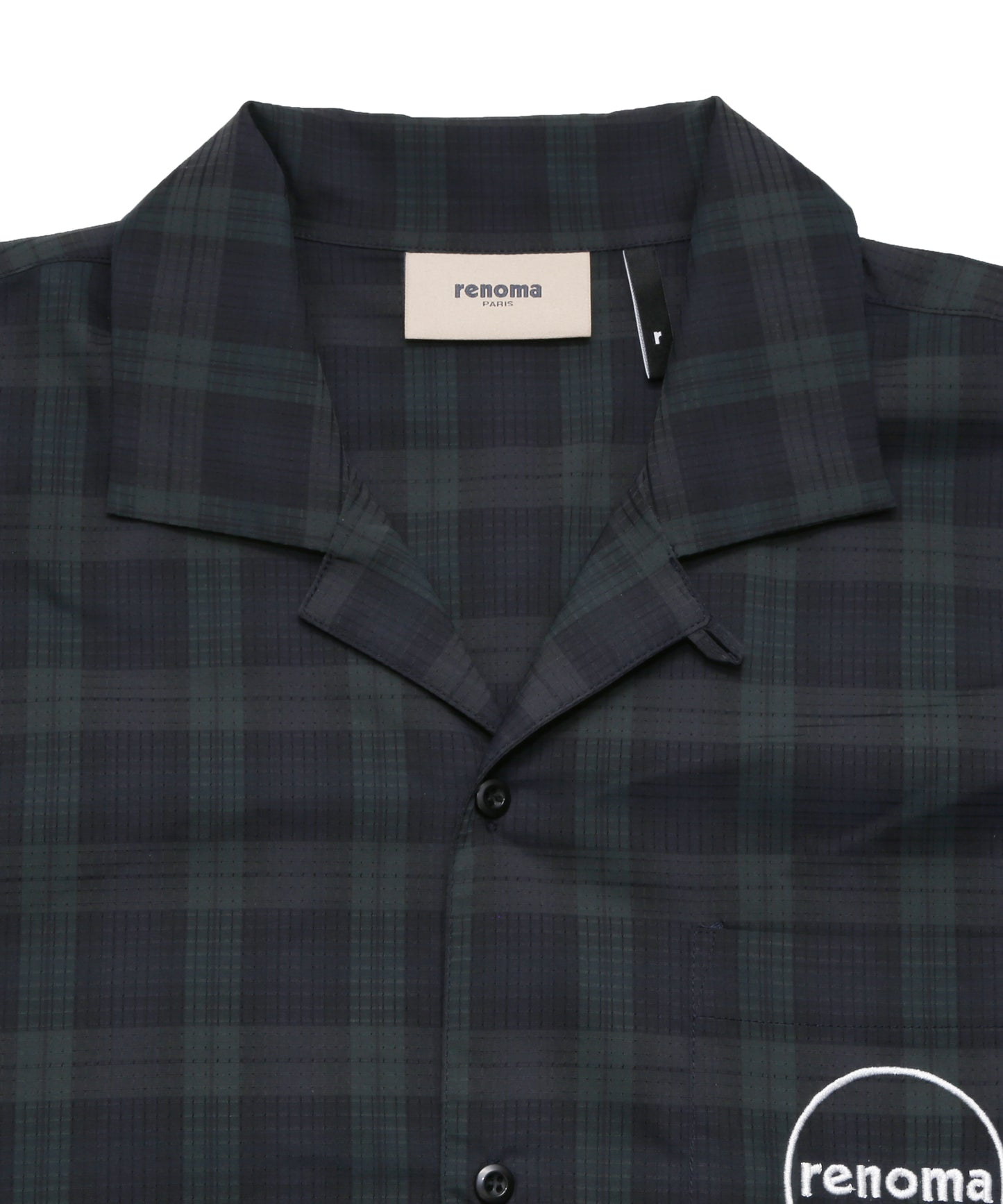 CHECK OPEN COLLAR SHIRTS SS