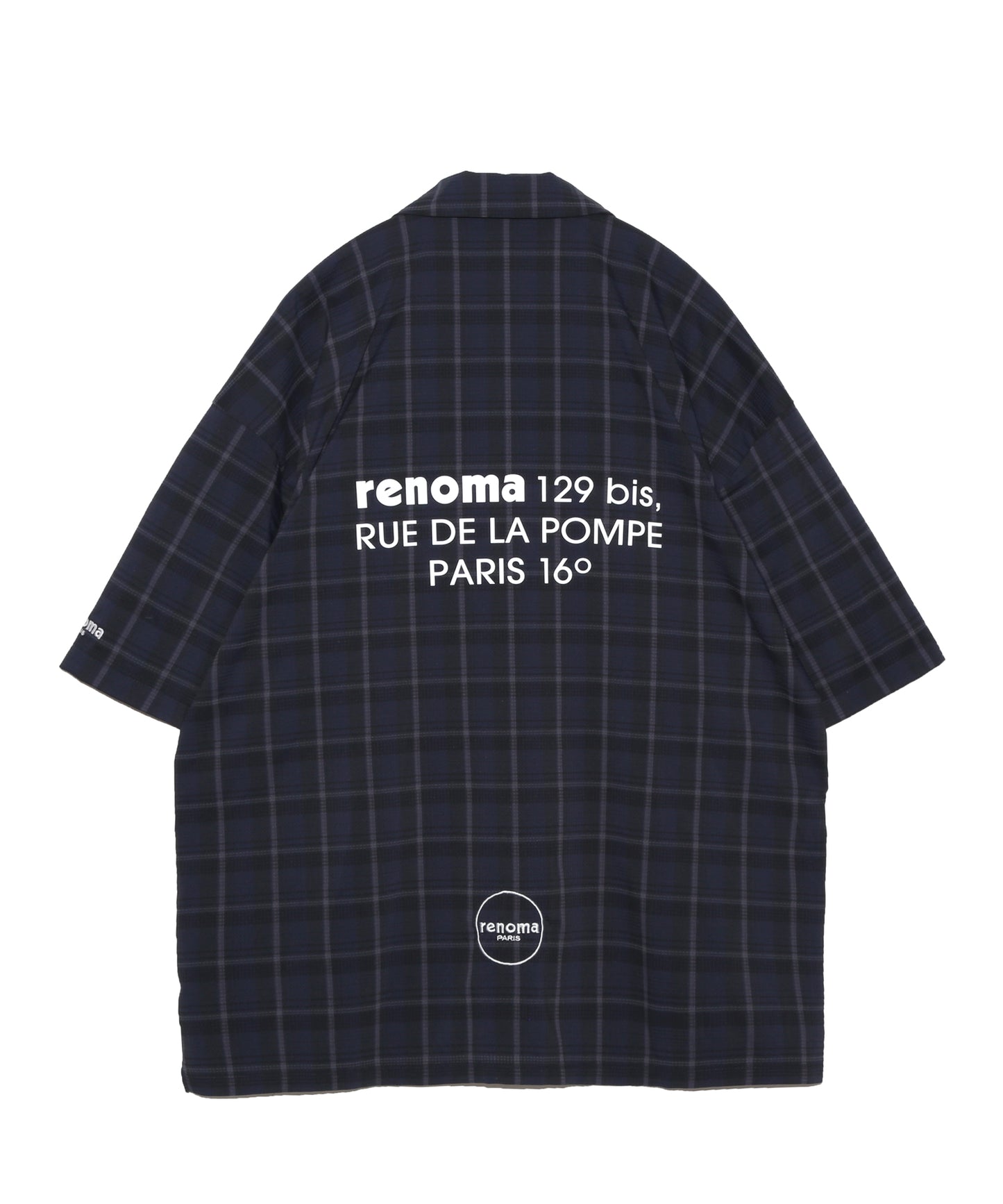 CHECK OPEN COLLAR SHIRTS SS