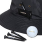 MONOCHROME EMBROIDERY BOONIE HAT
