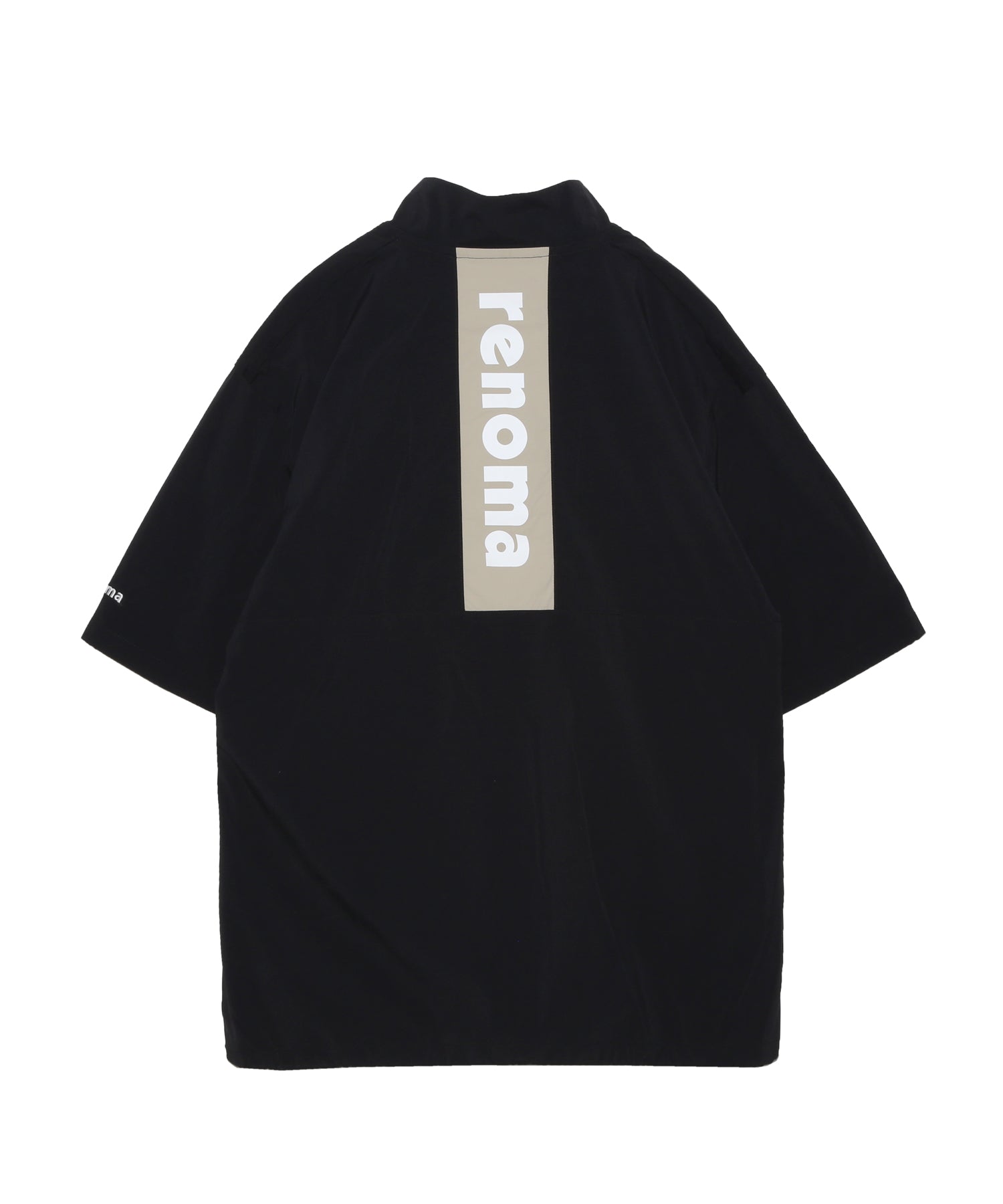 renoma ハーフジップシャツ 黒 BACK SWITCH HALFZIP PO SS – renoma golf