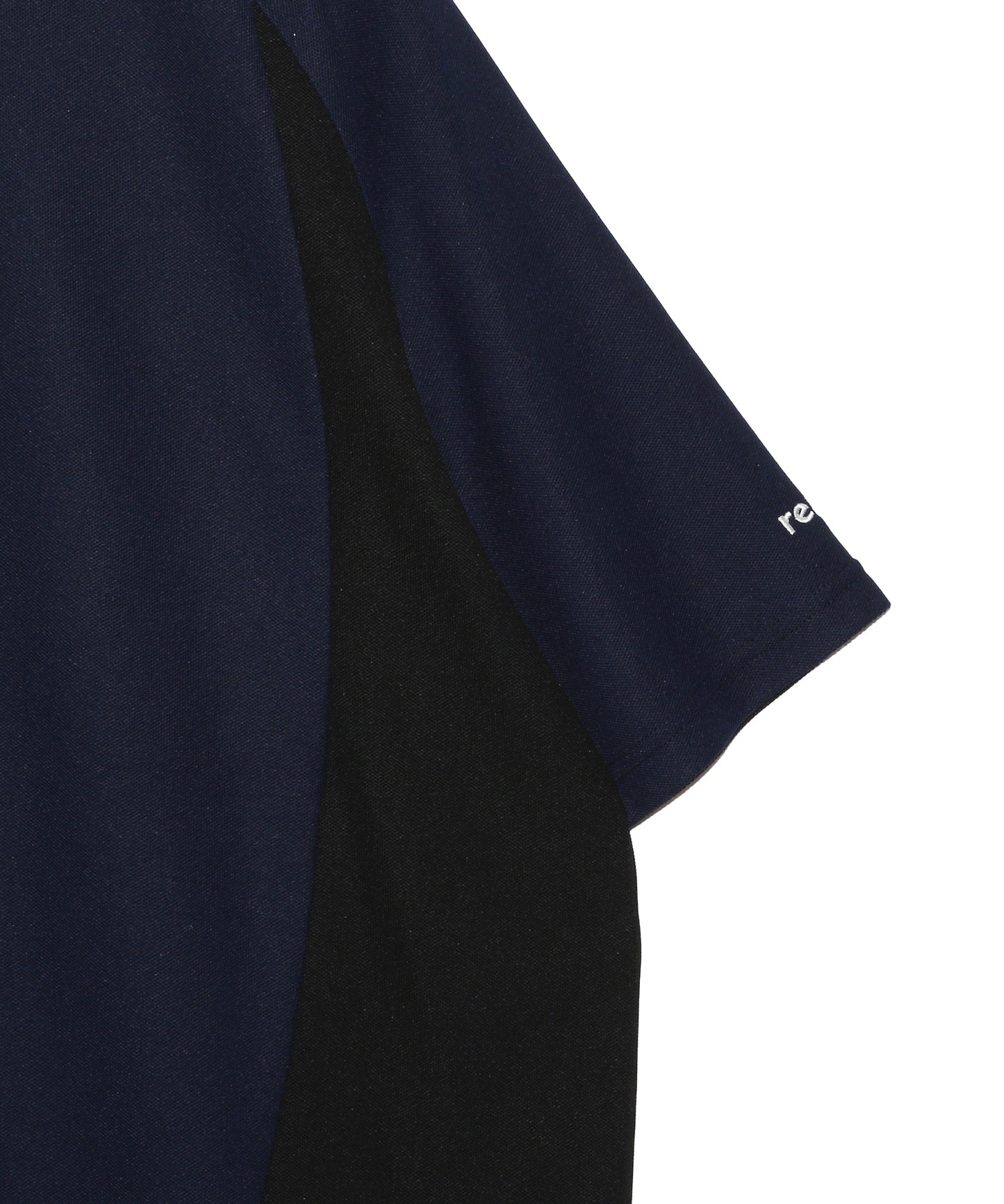 CURVED SWITCHING MOCK NECK T SS