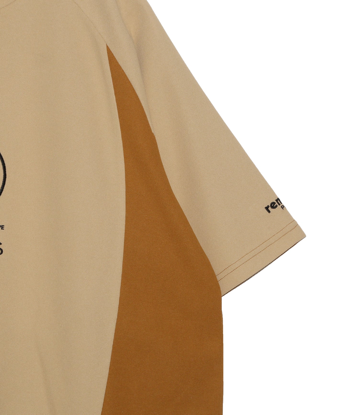 CURVED SWITCHING MOCK NECK T SS