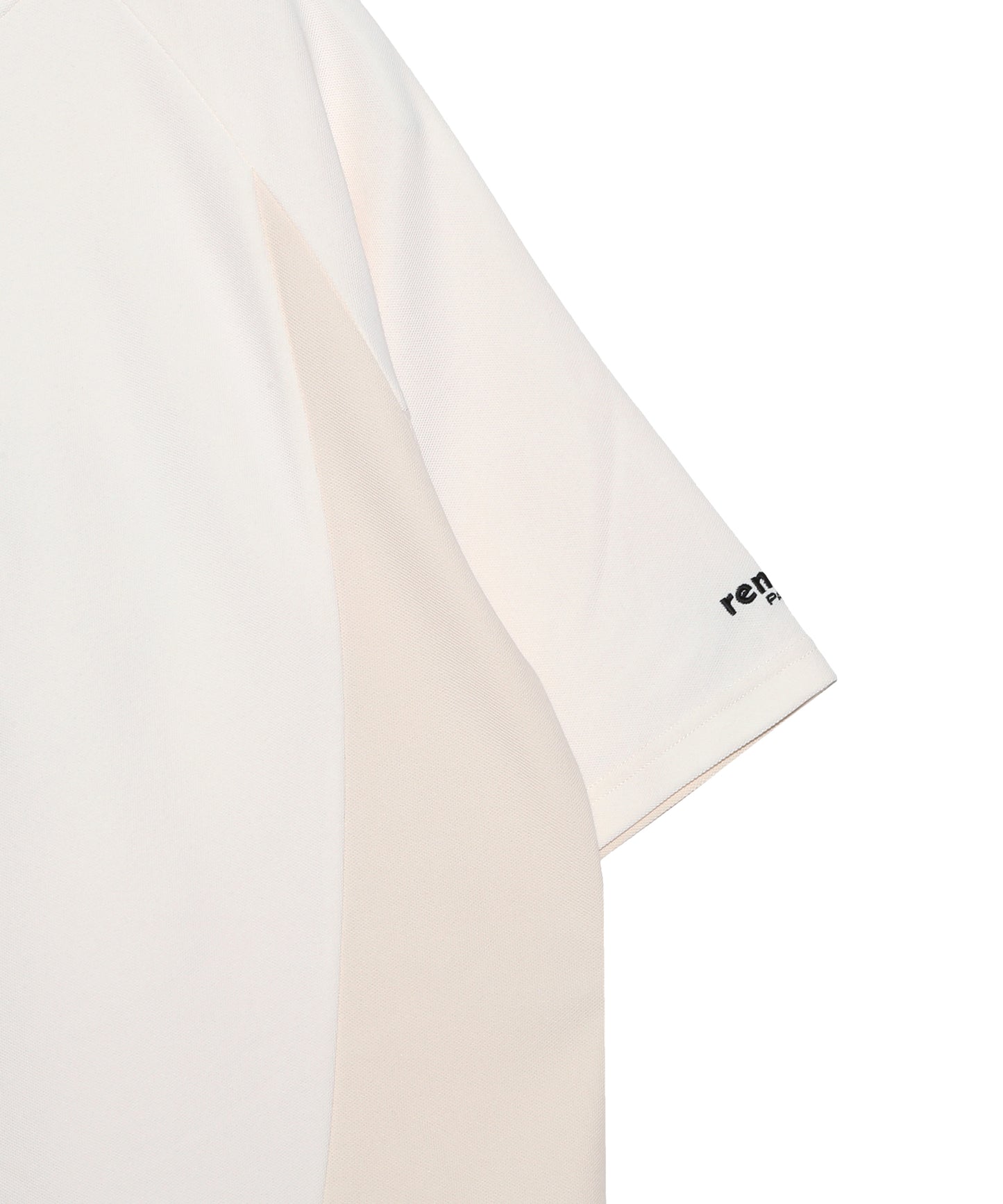 CURVED SWITCHING MOCK NECK T SS