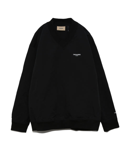 NYLON VNECK LOGO JACKET